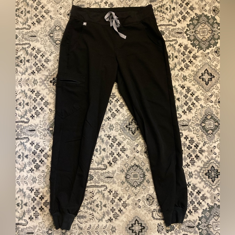 Figs Technical Collection Black Zamora Joggers scrub pants